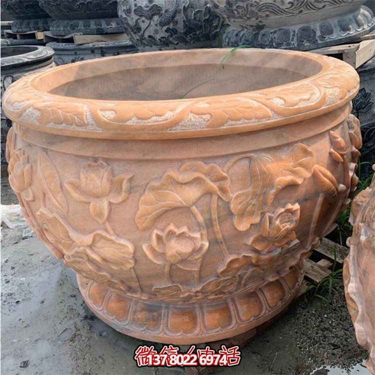 精美仿古大理石石雕擺件，點(diǎn)綴室內(nèi)庭院，完美裝點(diǎn)魚缸