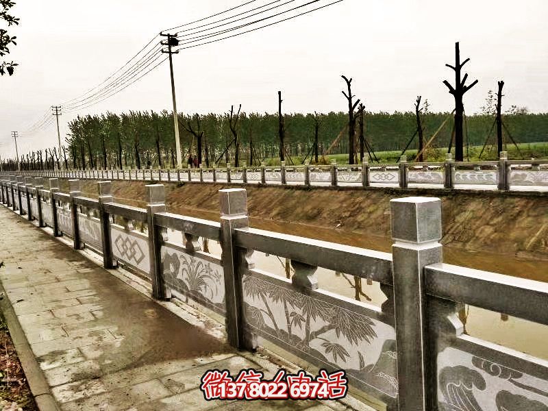 美化城市河道，完美防護(hù)欄桿，大理石裝飾