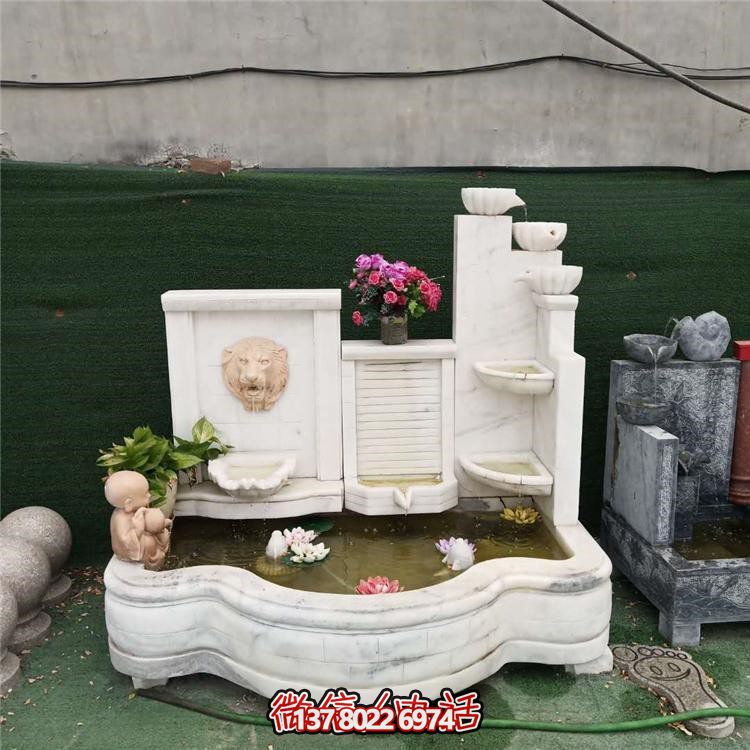 家居擺件，流水環(huán)繞庭院