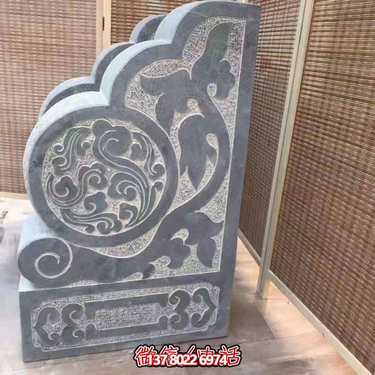 傳統(tǒng)石刻抱鼓，點(diǎn)綴仿古庭院