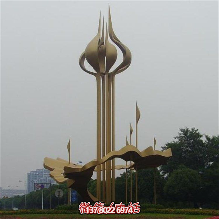 大型不銹鋼景觀擺件，為廣場帶來活力