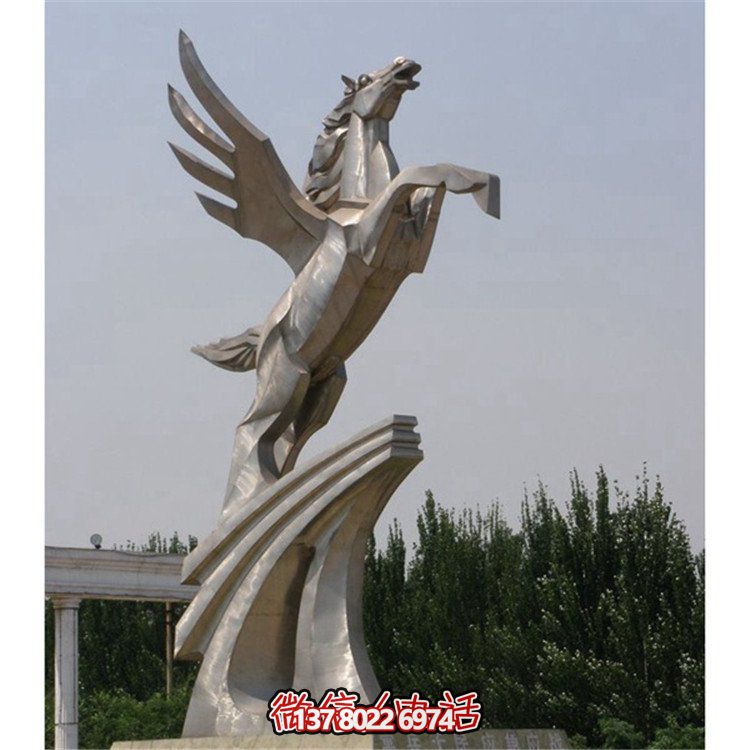 不銹鋼拉絲雕塑，點綴廣場、學校及園林景觀