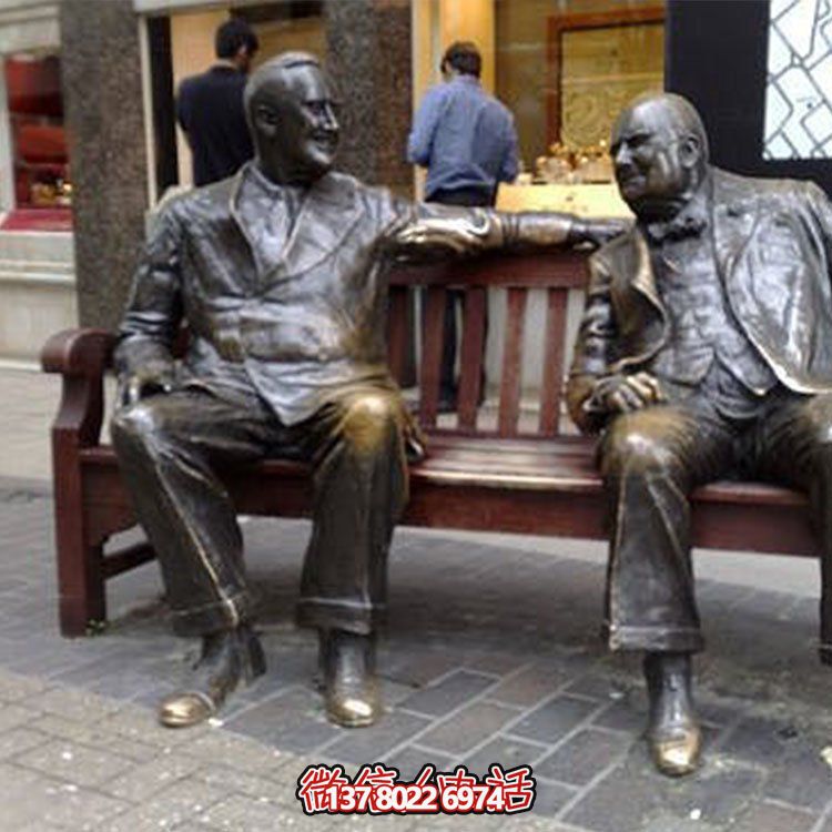 黃銅西方人物雕塑，讓街頭活躍起來(lái)