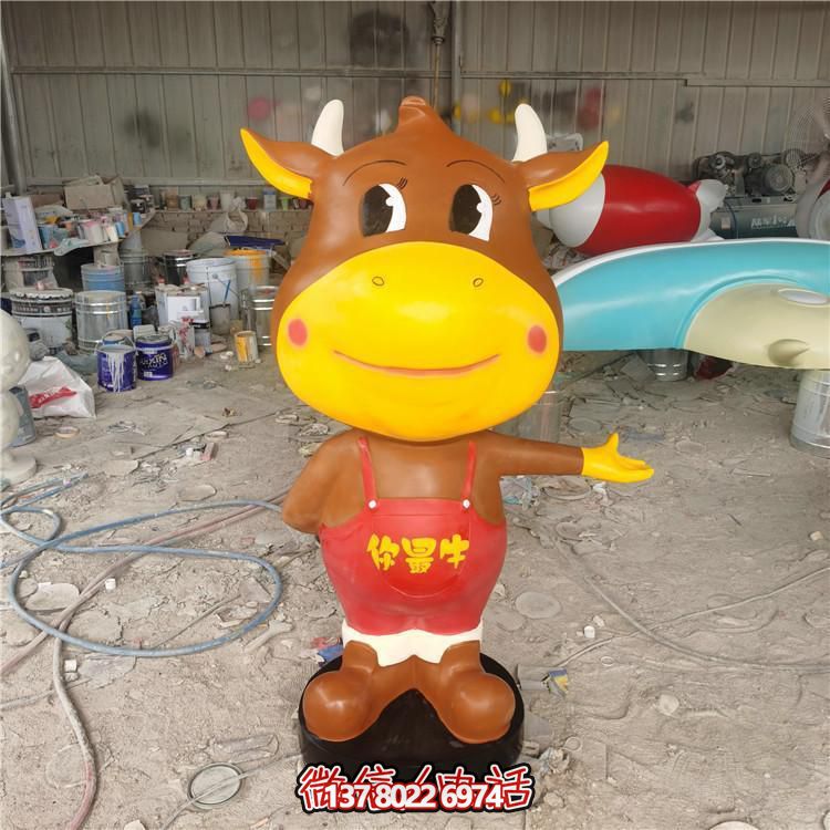 多彩玻璃鋼雕塑，精美卡通公仔，裝點(diǎn)你的店鋪