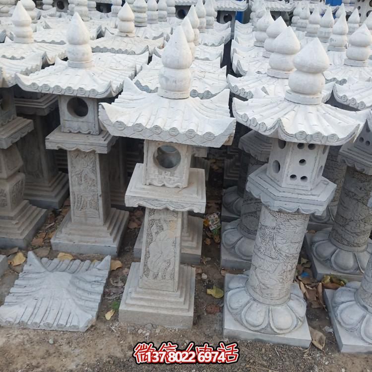 精美手工雕刻青石中式石燈擺件，打造完美園林裝飾