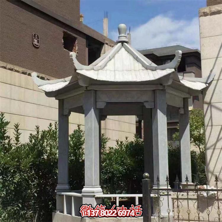 精美大理石涼亭，營(yíng)造完美宅院景象