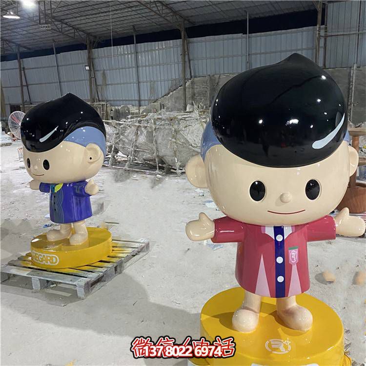 可愛彩繪玻璃鋼擺件，引領家居新潮流