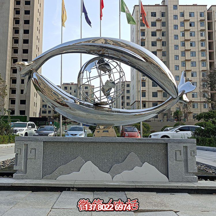 不銹鋼魚眼鏡創(chuàng)意景觀標識