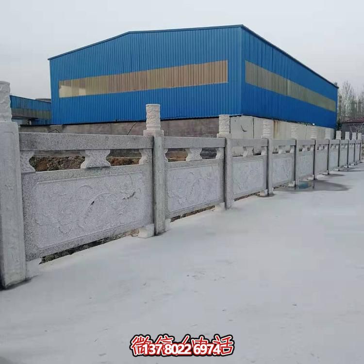 大理石護(hù)欄雕塑，為您的戶外河道增添美觀