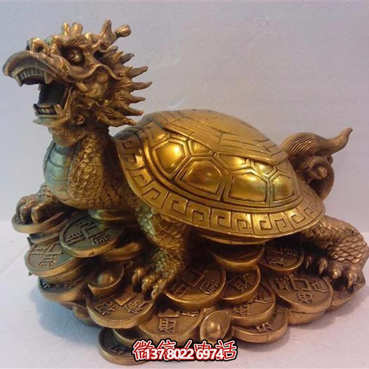 精美大型銅雕龍龜擺件，點(diǎn)綴您的庭院與公司寺廟