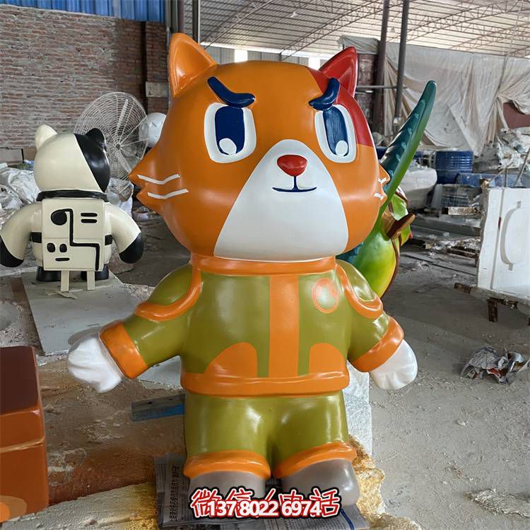 網(wǎng)紅店鋪玻璃鋼卡通動物擺件