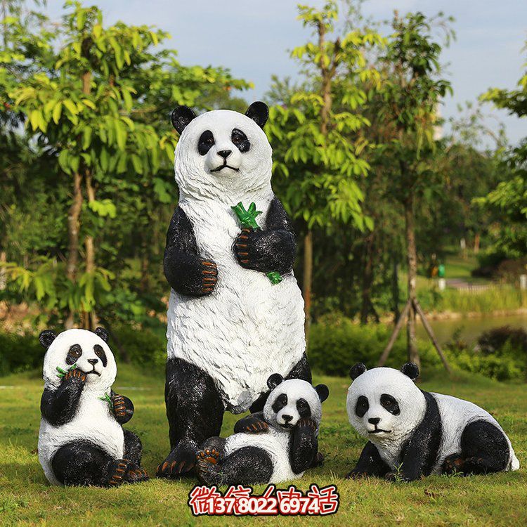 玻璃鋼仿真熊貓，讓動(dòng)物園的動(dòng)物更加生動(dòng)