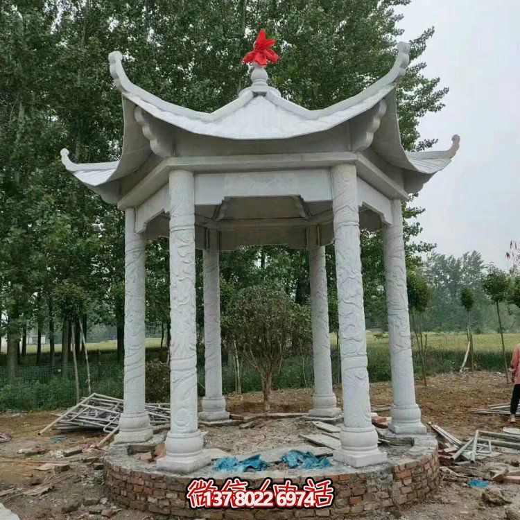 單層石涼亭，讓您擁有完美休閑空間