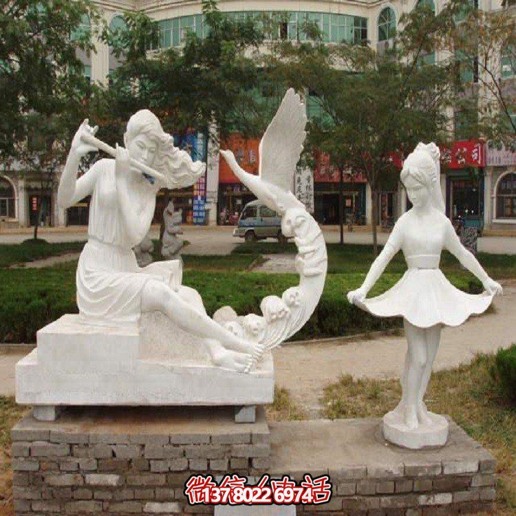 大型石雕人物雕塑，為園林景觀增添靈動之美