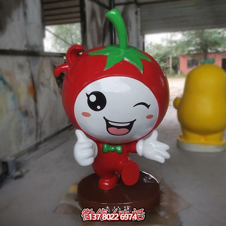 玻璃鋼雕刻卡通公仔擺件，新農(nóng)村落景觀園林裝飾