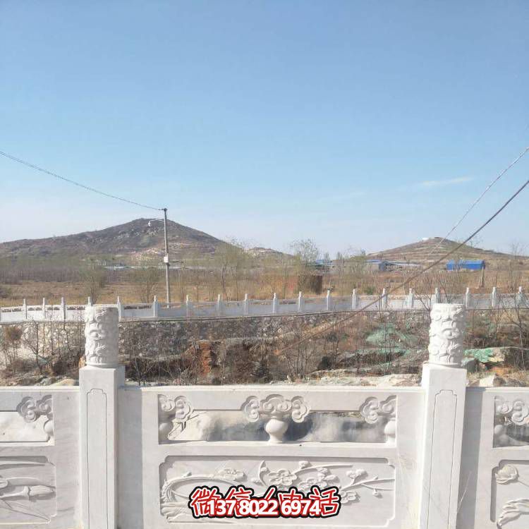 漢白玉防護欄桿，裝飾美化河道景區(qū)