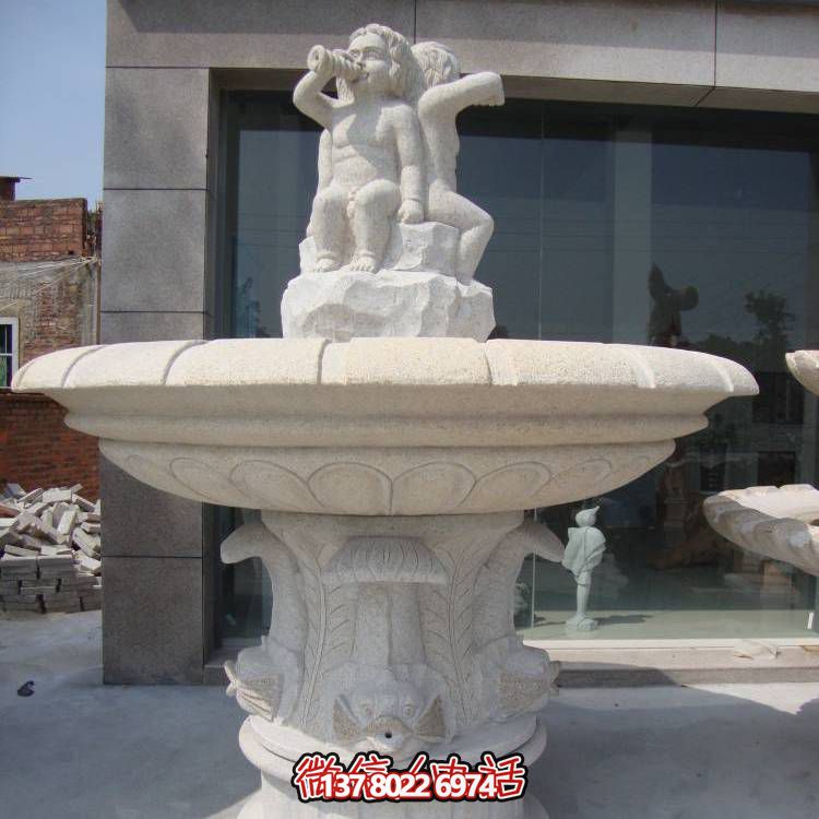 精致浪漫，歐式混搭噴泉景觀裝飾