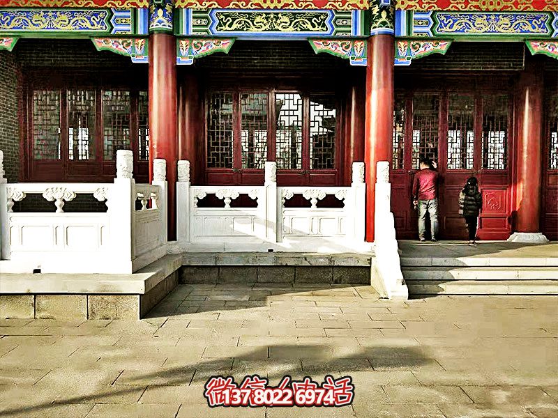 唯美古典，精致古建筑——漢白玉雕刻欄桿扶手