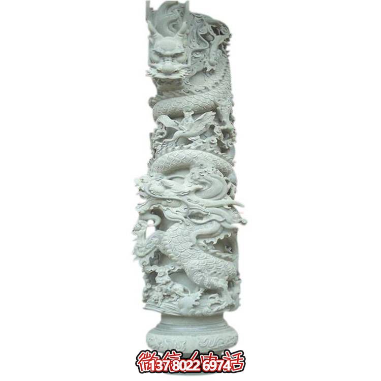 大理石盤龍雕塑，打造完美的室外庭院