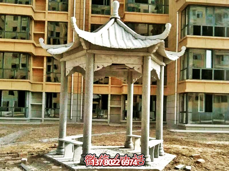 仿古建筑涼亭，為小區(qū)、公園、草坪提供休息雕塑美化