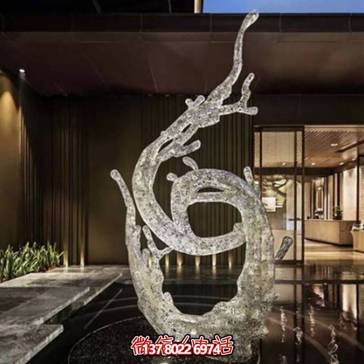 不銹鋼浪花雕塑，創(chuàng)意廣場(chǎng)裝飾