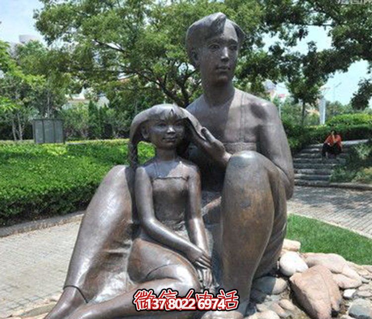 母女情深銅雕塑，傳承傳統(tǒng)文化