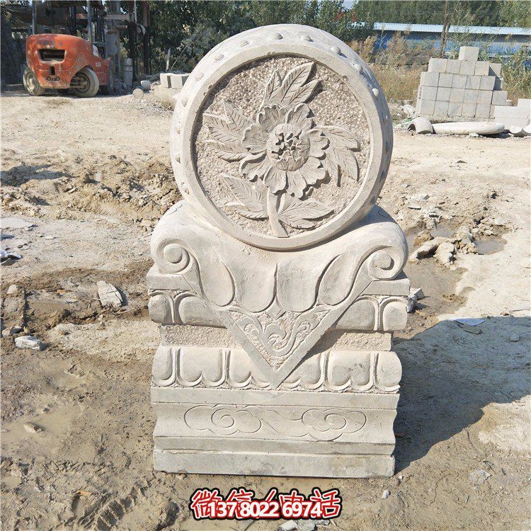 經(jīng)典大理石抱鼓門(mén)墩