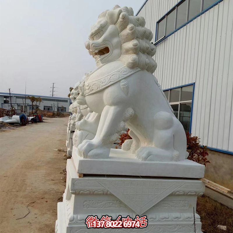 高品質(zhì)石雕麒麟雕塑，點綴企業(yè)公司大門口，增添鎮(zhèn)宅財運