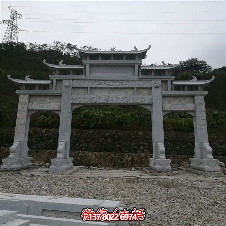 大型石雕牌坊，給你一個美麗的家園