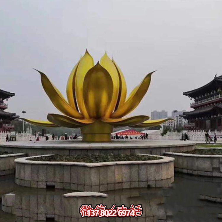 大型不銹鋼花朵景觀雕塑——點(diǎn)綴室外廣場(chǎng)