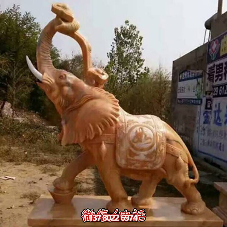 別墅小區(qū)門(mén)口大型看門(mén)鎮(zhèn)宅招財(cái)大象動(dòng)物雕塑
