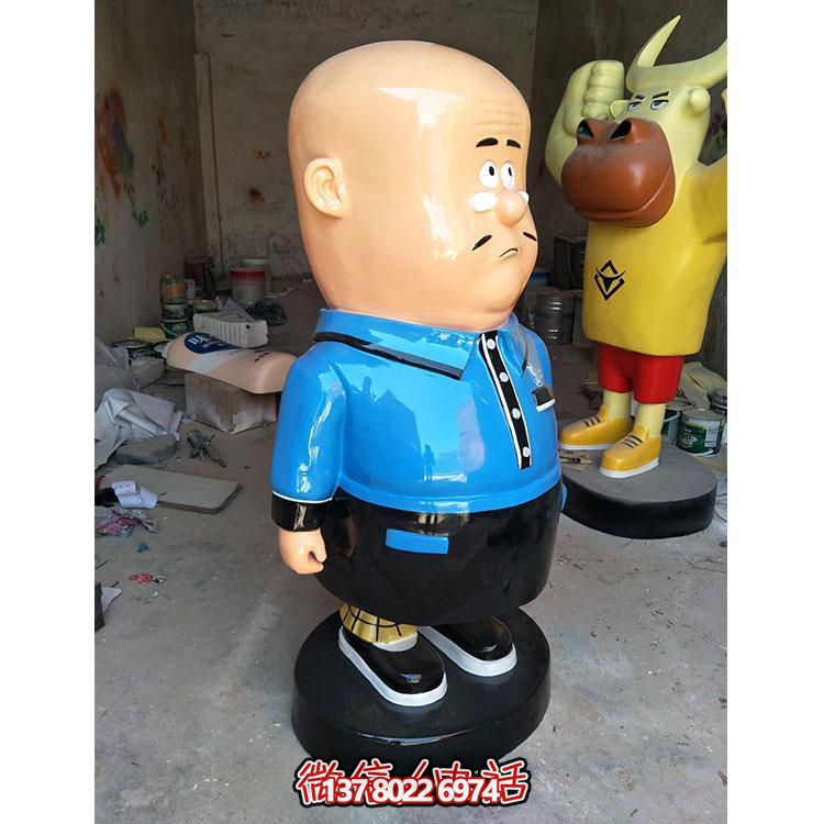 商場擺放玻璃鋼卡通動(dòng)畫片小品人物雕塑