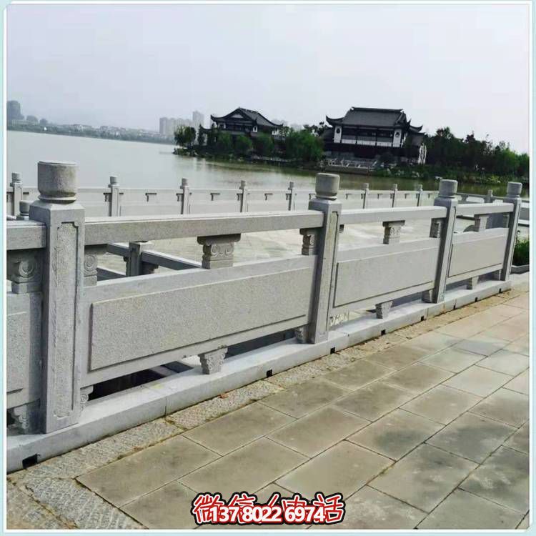 景區(qū)湖邊裝飾花崗巖雕刻防護(hù)欄板雕塑