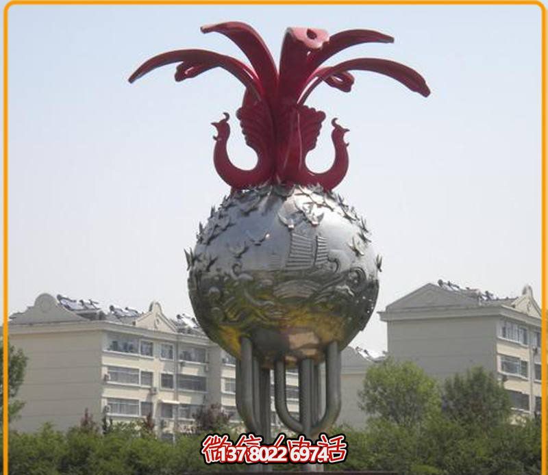 廣場(chǎng)別墅創(chuàng)意抽象玻璃鋼兩只背對(duì)背鳳凰雕塑