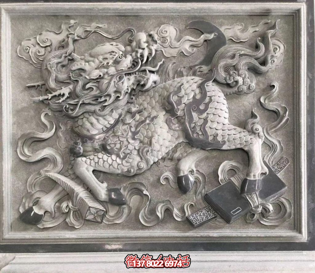 青石麒麟獻(xiàn)瑞：祥瑞滿(mǎn)庭，福佑千秋