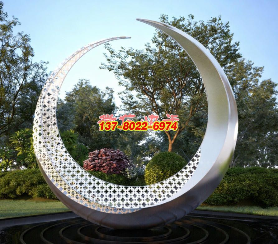 《月綻清輝》：鏤空銀月裁云影，環(huán)納林光織景詩